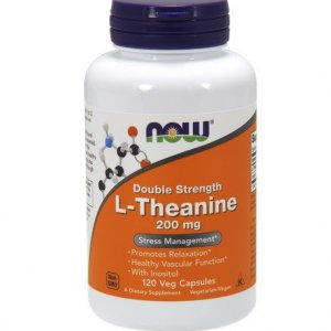 NOW FOODS L-Teanina plus Inozytol 200mg