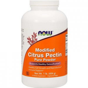 NOW Citrus Pectin Modified (zmodyfikowane pektyny cytrusowe) Pure Powder 454g