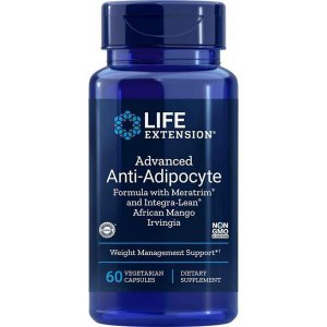 Life Extension Advanced Anti-Adipocyte Formula with Meratrim and Integra-Lean African Mango Irvingia