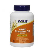 Now Foods Coconut Oil Virgin (Olej z kokosa) 1000mg - 120 kapsułek