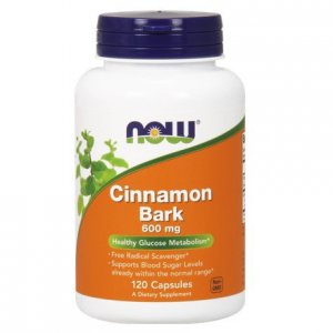 NOW FOODS Cinnamon Bark (Cynamon kora) 600mg