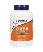 NOW Gaba 500mg + Witamina B6 - 100 kapsułek