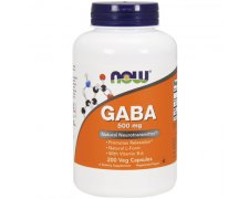 NOW FOODS Gaba 500mg + Witamina B6