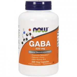 NOW FOODS Gaba 500mg + Witamina B6