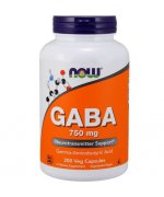 NOW Gaba 750mg - 200 kapsułek