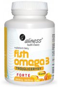 Aliness Fish Omega 3 FORTE Trójglicerydy 500 / 250mg - 60 kapsułek