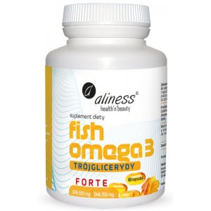 Aliness Fish Omega 3 FORTE Trójglicerydy 500/250mg