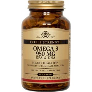 Solgar Potrójna Siła Omega-3 950 mg