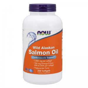 NOW FOODS Wild Alaskan Salmon Oil (olej z łososia) 1000mg