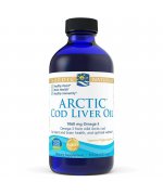 Nordic Naturals Arctic Cod Liver Oil - Tran 1060mg smak naturalny 237ml - Olej 237ml