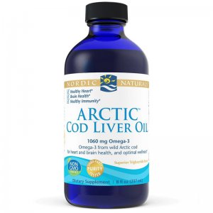 Nordic Naturals Arctic Cod Liver Oil - Tran 1060mg smak naturalny 237ml