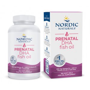 Nordic Naturals Prenatal DHA, 830mg Omega-3 + 400 IU D3 naturalny