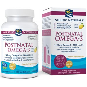 Nordic Naturals Postnatal Omega-3, 1120mg cytryna