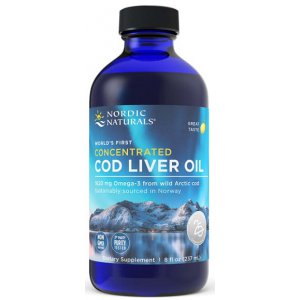 NORDIC NATURALS Concentrated Arctic Cod Liver Oil, 1620mg Cytryna