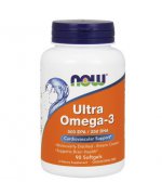 NOW Ultra Omega 3 - kwasy omega - 180 kapsułek