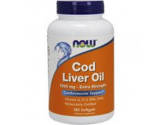 NOW FOODS Cod Liver Oil (Tran) 1000mg Extra Strength
