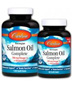 Carlson Labs Norwegian Salmon Oil Complete kompletny olej z łososia norweskiego - 120 kapsułek 