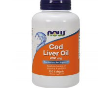 NOW FOODS Cod Liver Oil 650mg (8%) - tran dorszowy