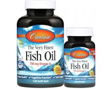 Cralson Labs The Very Finest Fish Oil - 700mg Omega-3s, Omega-3 700mg smak pomarańczowy