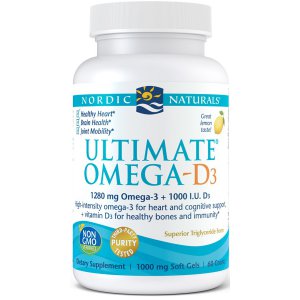 Nordic Naturals  Ultimate Omega-D3, 1280mg cytryna