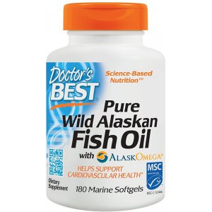 Doctor's Best Czysty olej z ryb Alaski - Pure Wild Alaskan Fish Oil with AlaskOmega
