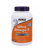 NOW FOODS Ultra Omega-3 500 EPA / 250 DHA -180 kapsułek rybnych - 180 kapsułek