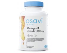 OSAVI Omega-3 Olej Rybi, 1000mg (Naturalny smak)