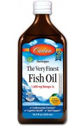 Carlson Labs The Very Finest Fish Oil, Natural Lemon Omega 3 cytryna - 200 ml.