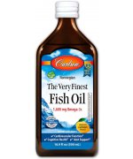 Carlson Labs The Very Finest Fish Oil, Natural Lemon Omega 3 cytryna - 200 ml.