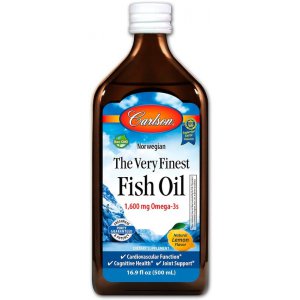 Carlson Labs The Very Finest Fish Oil, Natural Lemon Omega 3 cytryna