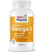 Zein Pharma Omega-3 Gold - Brain Edition - 120 miękkich kapsułek 