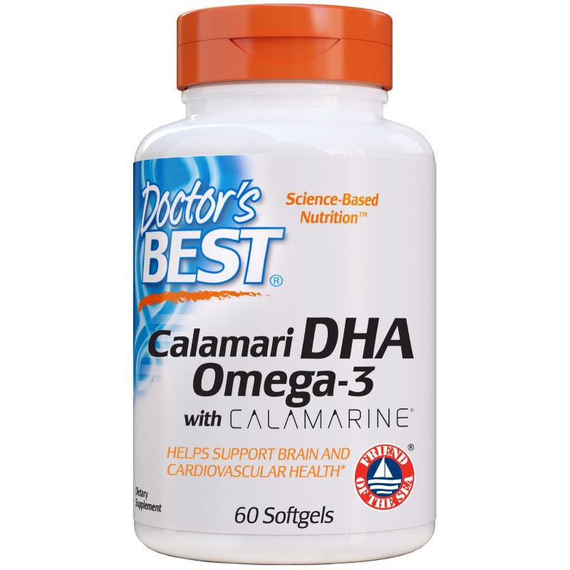 DOCTOR`S BEST Calamari DHA Omega3 with Calamarine 500mg Kwasy Omega