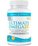 Nordic Naturals Ultimate Omega 2X, 2150mg Cytryna - 120 kapsułek