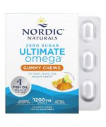 Nordic Naturals Ultimate Omega Gummy Chews, Omega 3 owoce tropikalne żelki - 54 żelek 