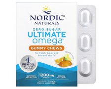 Nordic Naturals Ultimate Omega Gummy Chews, Omega 3 owoce tropikalne żelki