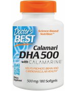 DOCTOR`S BEST Calamari DHA 500 with Calamarine 500mg - 180 kapsułek