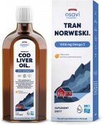 Osavi Tran Norweski (Marine), 1000mg Omega 3 (Pomarańcza) - 250 ml.