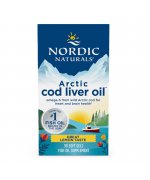Nordic Naturals Arctic Cod Liver Oil, 750mg Cytryna - 90 miękkich kapsułek