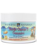 Nordic Omega-3 Gummies, 82mg Tangerine Treats - mandarynka - 60 żelek 