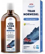 Osavi Tran Norweski (Marine), 1000mg Omega 3 (Cytryna - Mięta) - 250 ml.
