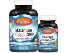 Carlson Labs Maximum Omega 2000 - omega 3 z dzikich norweskich ryb