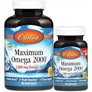 Carlson Labs Maximum Omega 2000 - omega 3 z dzikich norweskich ryb