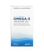 Nordic Naturals Nordic Beauty Omega-3  +  olej z ogórecznika - 60 miękkich kapsułek
