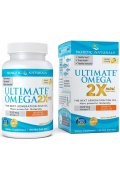 Nordic Naturals Ultimate Omega 2X Mini z Witaminą D3, 1120mg Cytryna - 60 miękkie kapsułki