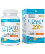 Nordic Naturals Ultimate Omega 2X Mini z Witaminą D3, 1120mg Cytryna - 60 miękkie kapsułki