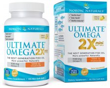 Nordic Naturals Ultimate Omega 2X Mini z Witaminą D3, 1120mg Cytryna