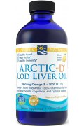 NORDIC NATURALS Arctic-D Cod Liver Oil - cytryna - 237 ml 