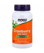 NOW FOODS Cranberry with PACs (Żurawina z proantocyjanidynami) - 90 kapsułek