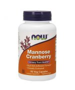 NOW FOODS Cranberry Mannose (Żurawina + D-Mannoza) - 90 kapsułek