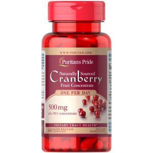 Puritan's Pride Cranberry (żurawina), 500mg
